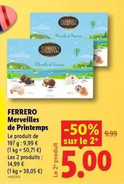 Lidl FERRERO Merveilles de Printemps offre
