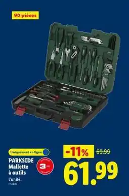 Lidl PARKSIDE Mallette à outils offre