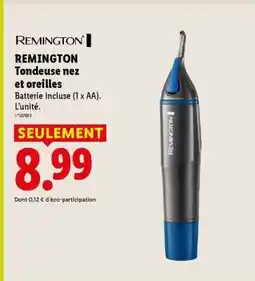 Lidl REMINGTON Tondeuse nez et oreilles offre