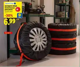Lidl ULTIMATE SPEED Set de housses pour pneus offre