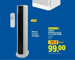 Lidl COMFEE Rafraichisseur d'air 3 en 1 AC120-19ARB offre