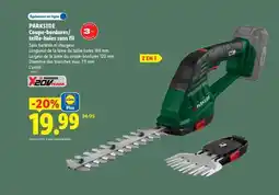 Lidl Parkside Coupe-bordures/ taille-haies sans fil offre