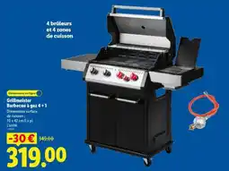 Lidl Grillmeister Barbecue à gaz 4 + 1 offre
