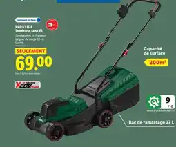 Lidl PARKSIDE Tondeuse sans fil offre