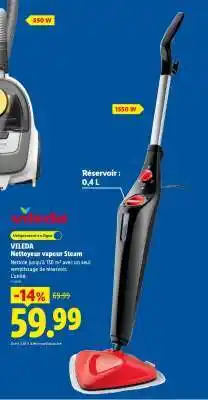 Lidl VILEDA Nettoyeur vapeur Steam offre