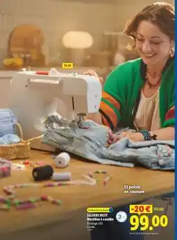 Lidl SILVERCREST Machine à coudre offre