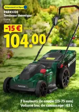 Lidl PARKSIDE Tondeuse thermique offre