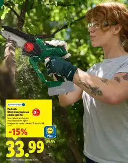Lidl PARKSIDE Mini-tronçonneuse à bois sans fil offre