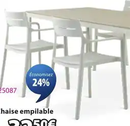 JYSK INGSTRUP Chaise empilable offre