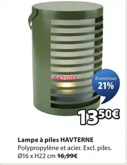 JYSK HAVTERNE Lampe à piles offre