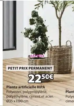 JYSK RIPA Plante artificielle offre