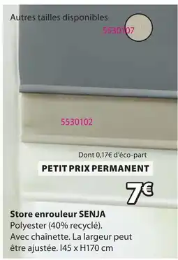 JYSK SENJA Store enrouleur offre