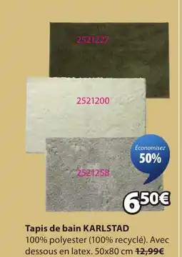 JYSK KARLSTAD Tapis de bain offre