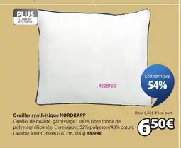 JYSK NORDKAPP Oreiller synthétique offre