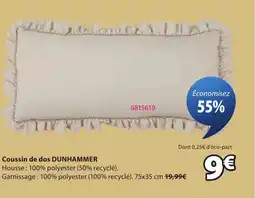 JYSK DUNHAMMER Coussin de dos offre