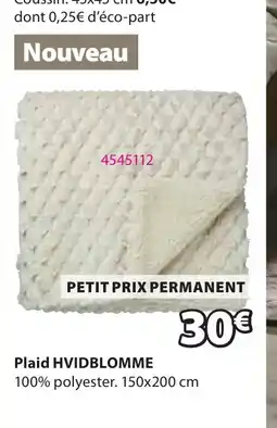 JYSK HVIDBLOMME Plaid offre