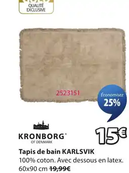 JYSK KARLSVIK Tapis d bain offre