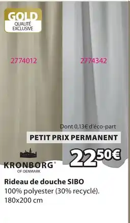 JYSK SIBO Rideau de douche offre