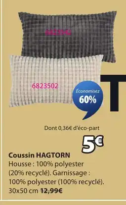 JYSK HAGTORN Coussin offre