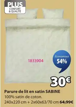 JYSK SABINE Parure de lit en satin offre