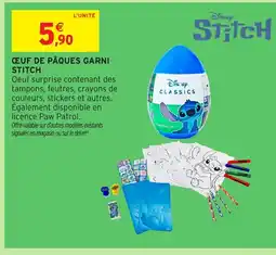 Intermarché Hyper STITCH Œuf de pâques garni offre