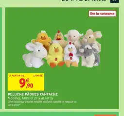 Intermarché Hyper Peluche pâques fantaisie offre