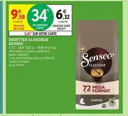 Intermarché Hyper SENSEO Dosettes classique offre