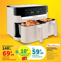 Bi1 Easy fry dual collection ivoire moulinex offre