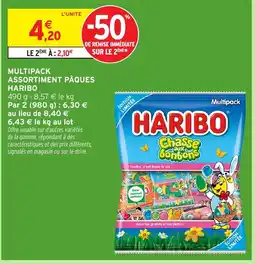 Intermarché Hyper HARIBO Multipack assortiment pâques offre