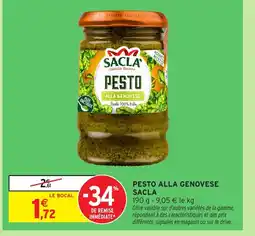 Intermarché Hyper SACLA Pesto alla genovese offre