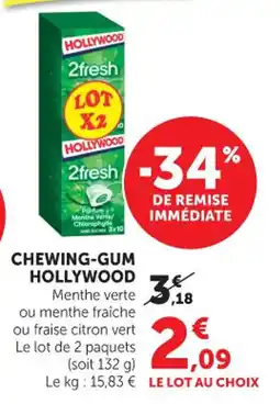 Bi1 Chewing-gum hollywood offre