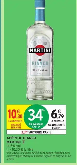 Intermarché Hyper MARTINI Apéritif bianco offre