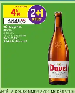 Intermarché Hyper DUVEL Bière blonde offre
