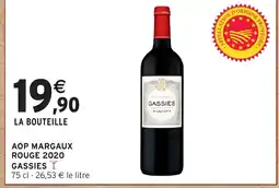 Intermarché Hyper GASSIES Aop margaux rouge 2020 offre