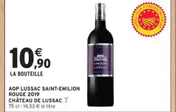 Intermarché Hyper CHÂTEAU DE LUSSAC Aop lussac saint-emilion rouge 2019 offre