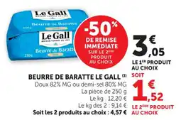 Bi1 Beurre de baratte le gall offre