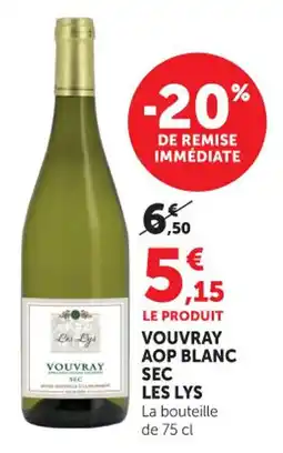 Bi1 Vouvray aop blanc sec les lys offre