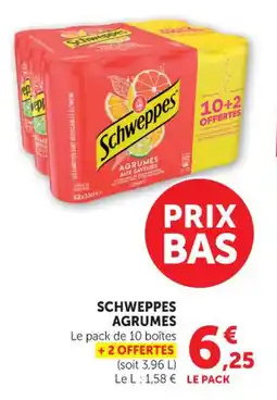 Bi1 Schweppes agrumes offre