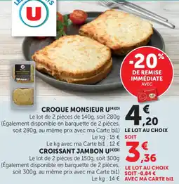 Bi1 Croque monsieur u offre