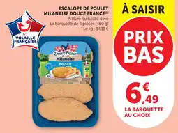 Bi1 Escalope de poulet milanaise douce france offre