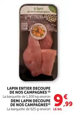 Bi1 Lapin entier decoupe de nos campagnes offre