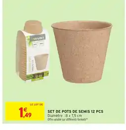 Intermarché Hyper Set de pots de semis 12 pcs offre