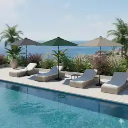 Carrefour Hyba parasol droit lagoa offre