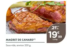 Point Vert Magret de canard offre