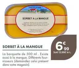 Point Vert Glace de la ferme sorbet à la mangue offre