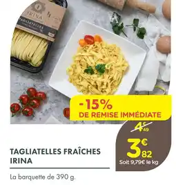 Point Vert Irina tagliatelles fraîches offre
