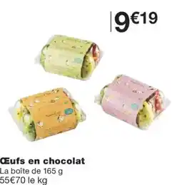 Monoprix Œufs en chocolat offre