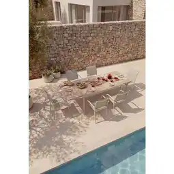 Carrefour Market Hyba table extensible + fauteuil palma offre