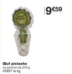Monoprix Œuf pistache offre