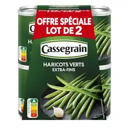 Carrefour Market Cassegrain haricots offre spéciale offre